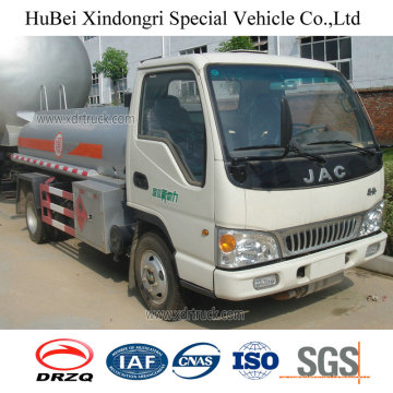 5cbm JAC Euro 3 Petrol Gasoline Oil Fuel Tank Truck with Diesel Engine